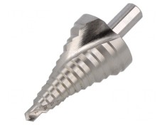 Burghiu trepte 6-40.5mm tablă subțire/plastic 10mm 13 pași