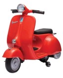 Scuter electric Piaggio VESPA 150 VL1T 110W 12V 10Ah, roti moi, scaun tapitat, culoare rosie