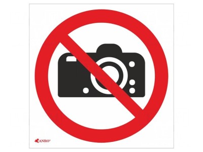 Indicator de Protecție Interzicere PVC 200x200 mm foto