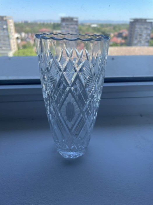 Vază transparentă retro