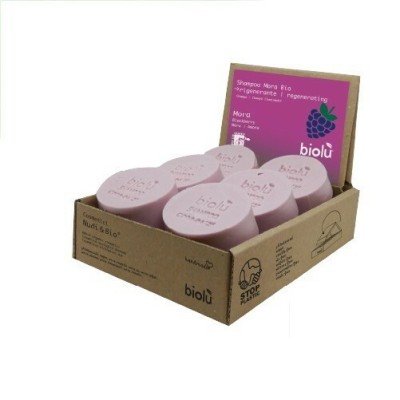 Sampon solid cu mure bio 12 buc x 55g Biolu foto