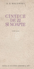 Cantece de zi si noapte - versuri (Editia I) foto