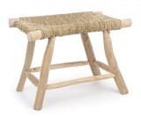 Cumpara ieftin Taburet lemn natur Belinda 60x38x45 cm