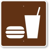 Indicator pentru camping Snack Bar