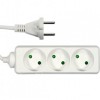Prelungitor fara impamantare, 3 locasuri, lungime 1.5 m, Alb, 1 mmp, 10A, Oem