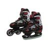 Role Copii 2 in 1 Reglabile Ultimate FactoryBikes Ikki Boy, S (31-34), Negru/Rosu, Rulmenti ABEC-3