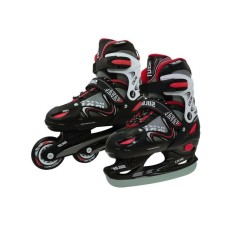 Role Copii, Reglabile 2 In 1 Ikki Boy, S, 31-34, Negru-Rosu Ultimate FactoryBikes