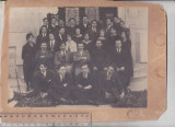 Bnk foto - Absolventi cls VIII - FotoS Kohn Husi 1921, Alb-Negru, Romania 1900 - 1950, Portrete