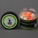 Pop Up 2.20 Baits Supreme, Alb - Portocaliu, Bellachan &amp; Capsuna, 16mm, 100ml