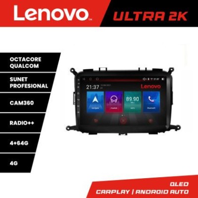 Navigatie Kia Carens 2013-2018 Lenovo Kit-2023 8 core QLED Qualcomm 4+64 360 Android Waze USB Navigatie Internet Youtube Radio CarStore Technology foto