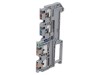 Conector Sina TS35 PHOENIX CONTACT 4 borne, Gri, 3.5mm, 13.5A, 0.14-1.5mm
