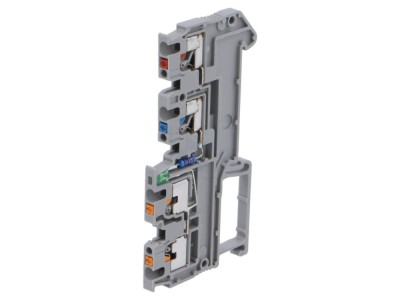 Conector de șine TS35, 4 borne foto