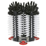 Gl&auml;sersp&uuml;lb&uuml;rste, Gl&auml;sersp&uuml;lger&auml;t mit Metallboden - Delfin, 5 x 18 cm