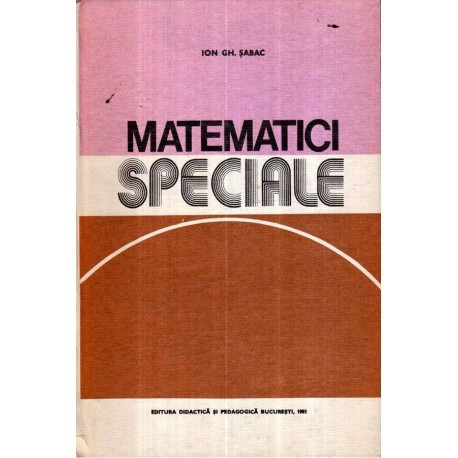 Ion Gh. Sabac - Matematici speciale - 122093