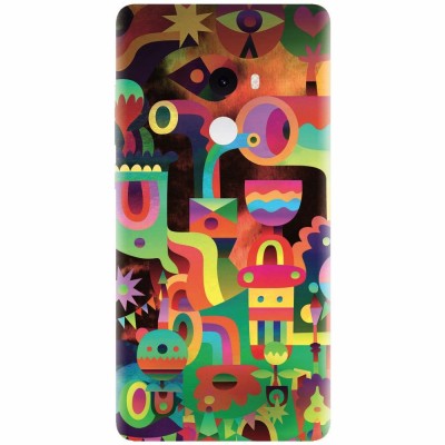 Husa silicon pentru Xiaomi Mi Mix 2, Abstract Colorful Shapes foto