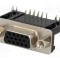 Conector D-Sub HD 15 pini soclu mamă 90&deg; THT aurit CONNFLY