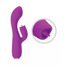 Vibrator Doreen Licking&amp;Vibrating Silicon Mov 20 cm