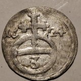 Austria Silezia 3 pfenning 1624 argint Ferdinand ll