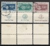 Israel 1949 Mi 19/21 + tab used - Sarbatori evreiesti, Nestampilat