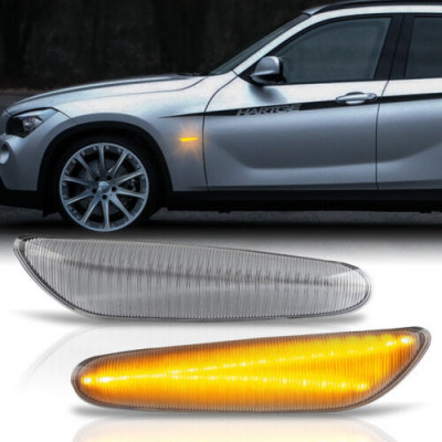 Set de 2 Lampi semnalizare aripa/laterala LED pentru BMW Seria 5 E60, E61, Seria 1 E81, E82, X1 E84, X3 E83, X5 E53, Seria 3 E36, E46, E90, E91 foto