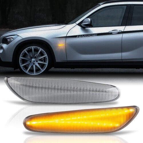 Set de 2 Lampi semnalizare aripa/laterala LED pentru BMW Seria 5 E60, E61, Seria 1 E81, E82, X1 E84, X3 E83, X5 E53, Seria 3 E36, E46, E90, E91