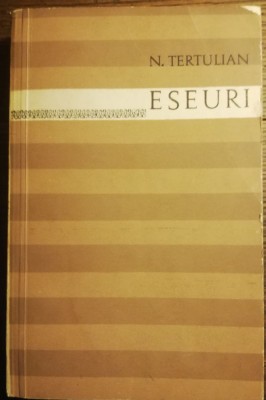 N. Tertulian - Eseuri foto