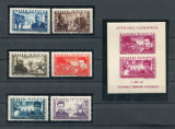 1945 , Lp 168 , Lp 169 , Apararea Patriotica , serie + colita nedant. - M.N.H., Nestampilat