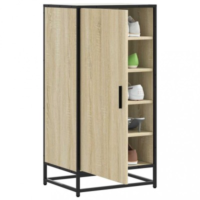 vidaXL Suport pantofi Stejar Sonoma 48x38x97,5 cm Lemn prelucrat foto