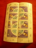 Bloc Polonia 1977 -Cosmos - Sateliti - Aniversare 20 Ani