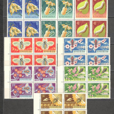 Romania.1963 Sericicultura si apicultura bloc 4 TR.622
