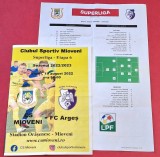 Program meci fotbal+Foaie de joc CS MIOVENI - FC ARGES PITESTI (19.08.2022)