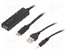 Cablu USB A soclu, USB C mufa, USB 2.0, lungime 20m, negru, LOGILINK - UA0326