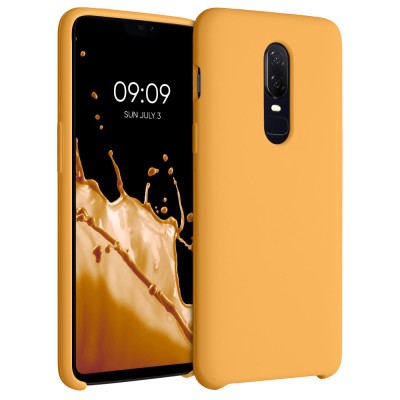 Husa pentru OnePlus 6, Silicon, Galben, 46122.217 foto