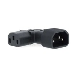 Conector alimentare IEC-320-C13 - IEC-320-C14 cotit Nedis CEGB11903BK