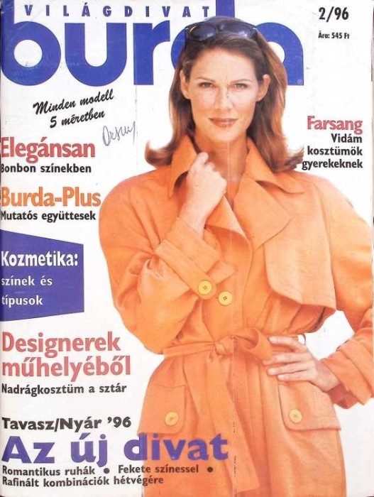 REVISTA BURDA 2/1996 (CONTINE TIPARE)-COLECTIV-265209