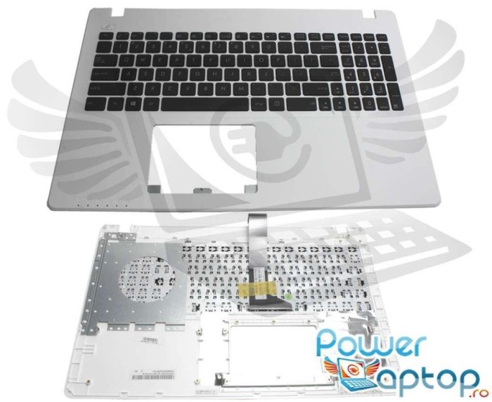 Tastatura Asus Alb X552C neagra cu Palmrest, X552CA neagra cu Palmrest, X552CL neagra cu Palmrest, X552E