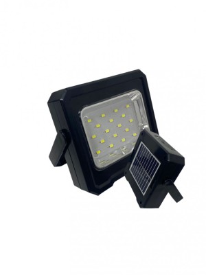 Lampa Solara Portabila Multifunctionala, LED, Incarcare USB, Negru RD-C095 foto
