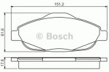 Set placute frana,frana disc PEUGEOT 308 SW (2007 - 2016) BOSCH 0 986 495 266