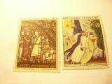 Serie Franta 1963 - Pictura Chagall si Vitraliu , 2 valori, Nestampilat