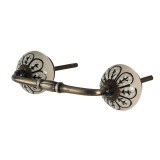 Cumpara ieftin Set 4 manere mobilier ceramica bej 14 x 4 x 3 cm