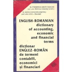 English-Romanian dictionary of accounting, economic and financial terms - Frederick Duncan