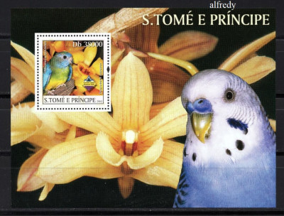 SAO TOME PRINCIPE 2003, Fauna, Flora, Pasari, serie neuzata, MNH foto