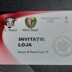 Invitatie Loja Rapid - WKS Slask