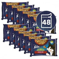 FELIX Sensations Jellies pliculețe, selecție delicioasă &amp;icirc;n gelatină 48 x 85 g foto