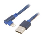 Cablu USB 2.0 Lightning unghi 90&deg; Apple