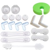 Kit Protectie Copii 18 Piese: Sigurante Mobilier, Prize, Coltare, Blocare Dulapuri, Aragaz, Toaleta, Opritor Usa
