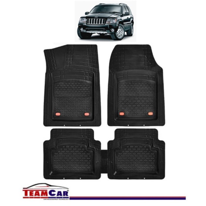 Covorase Auto TeamCar&reg; Tip Tavita Compatibile Jeep Grand Cherokee WJ (1999&ndash;2004) Negru Material Rezistent