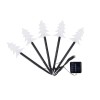Set 5 Lampi solare LED de exterior Model Brad, pentru gradina, Flippy, 35.5 cm, Alb Cald, Oem
