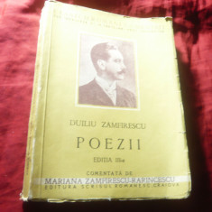 Clasicii Ronani Comentati - D.Zamfirescu - Poezii - Ed.1942 ,404pag , ilustratii