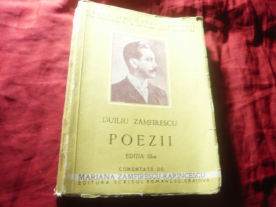 Clasicii Ronani Comentati - D.Zamfirescu - Poezii - Ed.1942 ,404pag , ilustratii foto